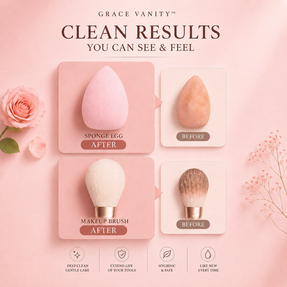 3-in-1  Grace Vanity™ - Brush Cleaner