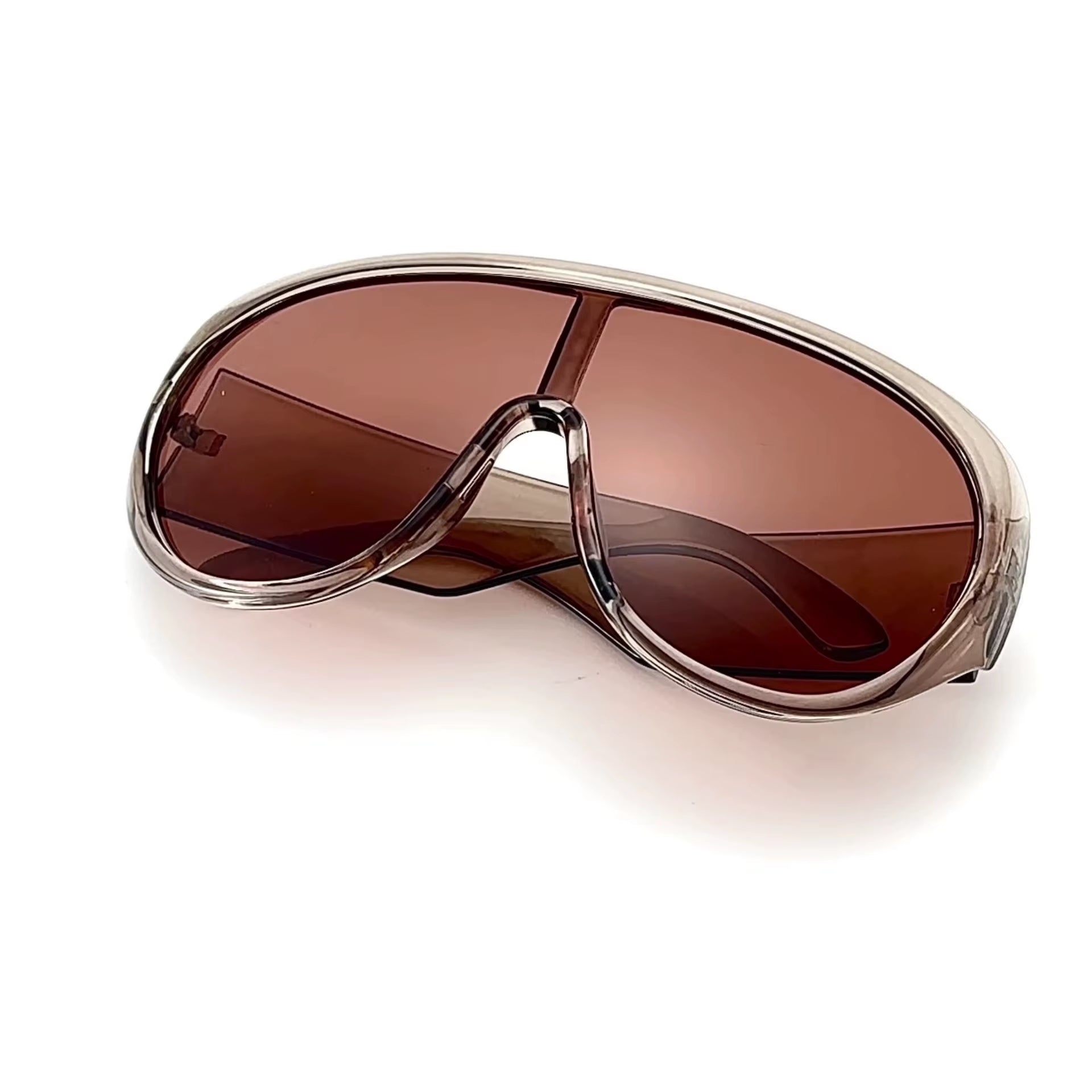 2025 New Oversized One Piece Sunglasses Uv400 Pc Luxury Outdoor Shades for Men Women Fashion Trendy Sun Glasses