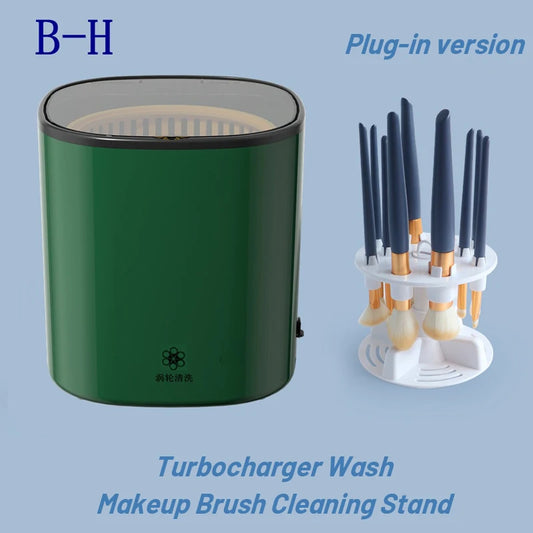Hot Selling Portable 3-In-1 Automatic Electric Makeup Brush Cleaner Machine USB Operated Top Seller