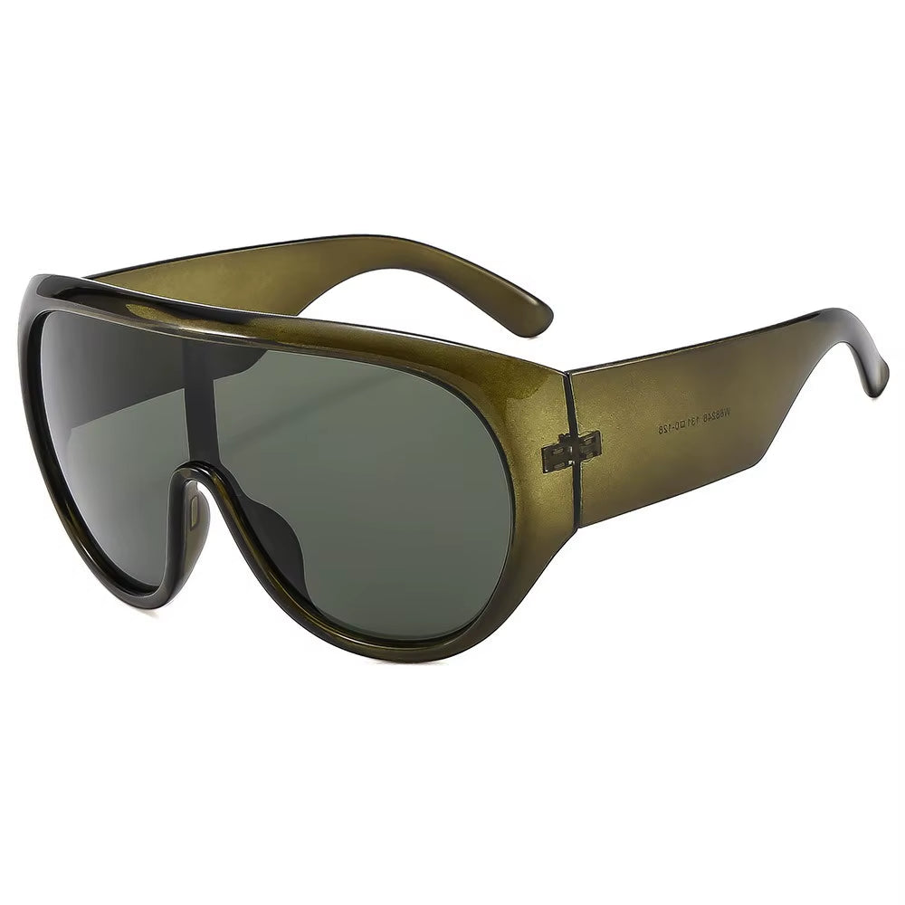 2025 New Oversized One Piece Sunglasses Uv400 Pc Luxury Outdoor Shades for Men Women Fashion Trendy Sun Glasses