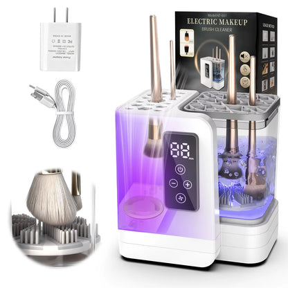 Professional 5-In-1 Electric Makeup Brush Cleaner Dryer Machine Portable Automatic USB Cosmetic Brushes Cleaner Tool for Women