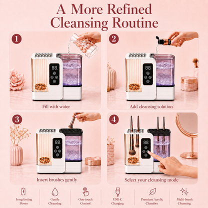 3-in-1  Grace Vanity™ - Brush Cleaner