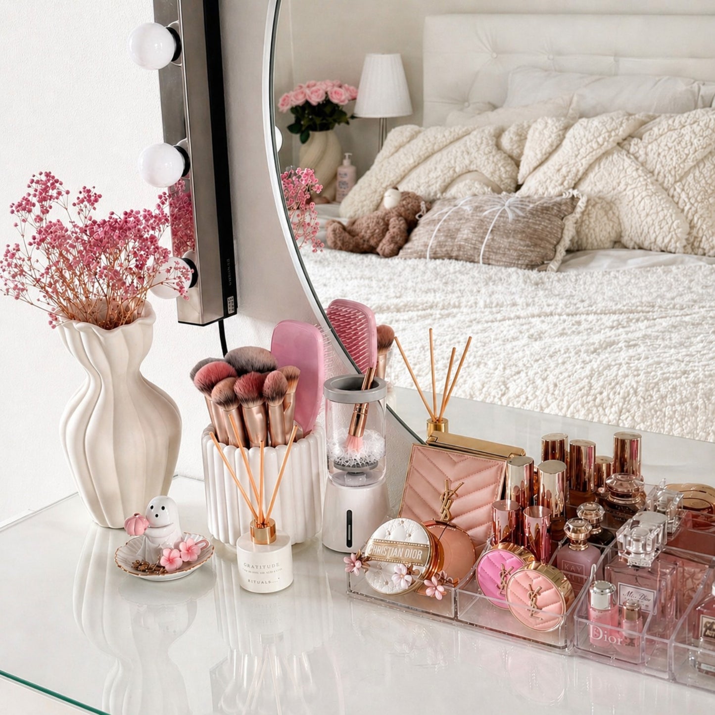 3-in-1  Grace Vanity™ - Brush Cleaner