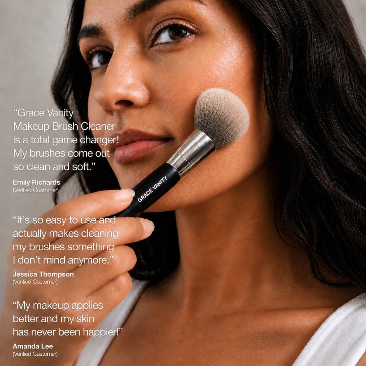 3-in-1  Grace Vanity™ - Brush Cleaner