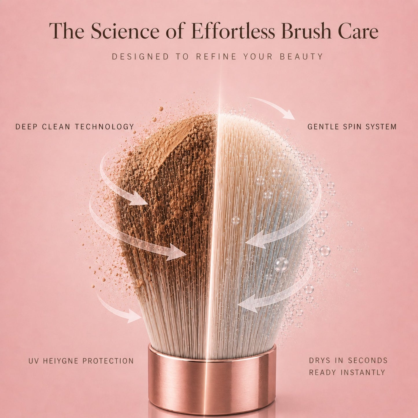 3-in-1  Grace Vanity™ - Brush Cleaner