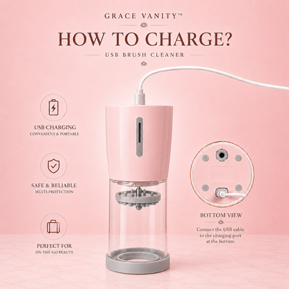 3-in-1  Grace Vanity™ - Brush Cleaner