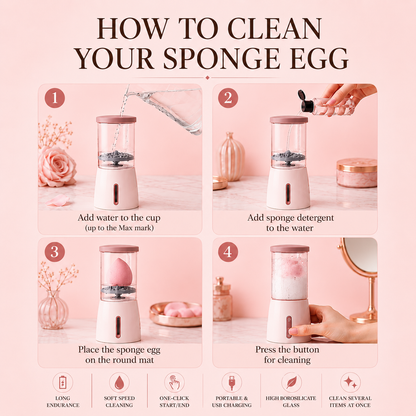 3-in-1  Grace Vanity™ - Brush Cleaner