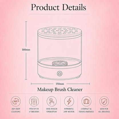 3-in-1  Grace Vanity™ - Brush Cleaner