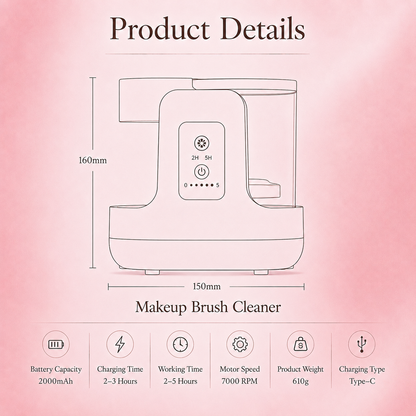 3-in-1  Grace Vanity™ - Brush Cleaner