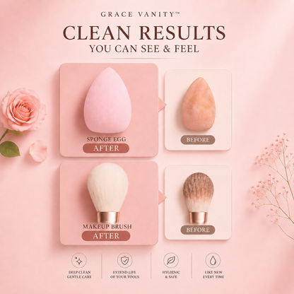 Grace Vanity™ Makeup Brush & Sponge Cleaner