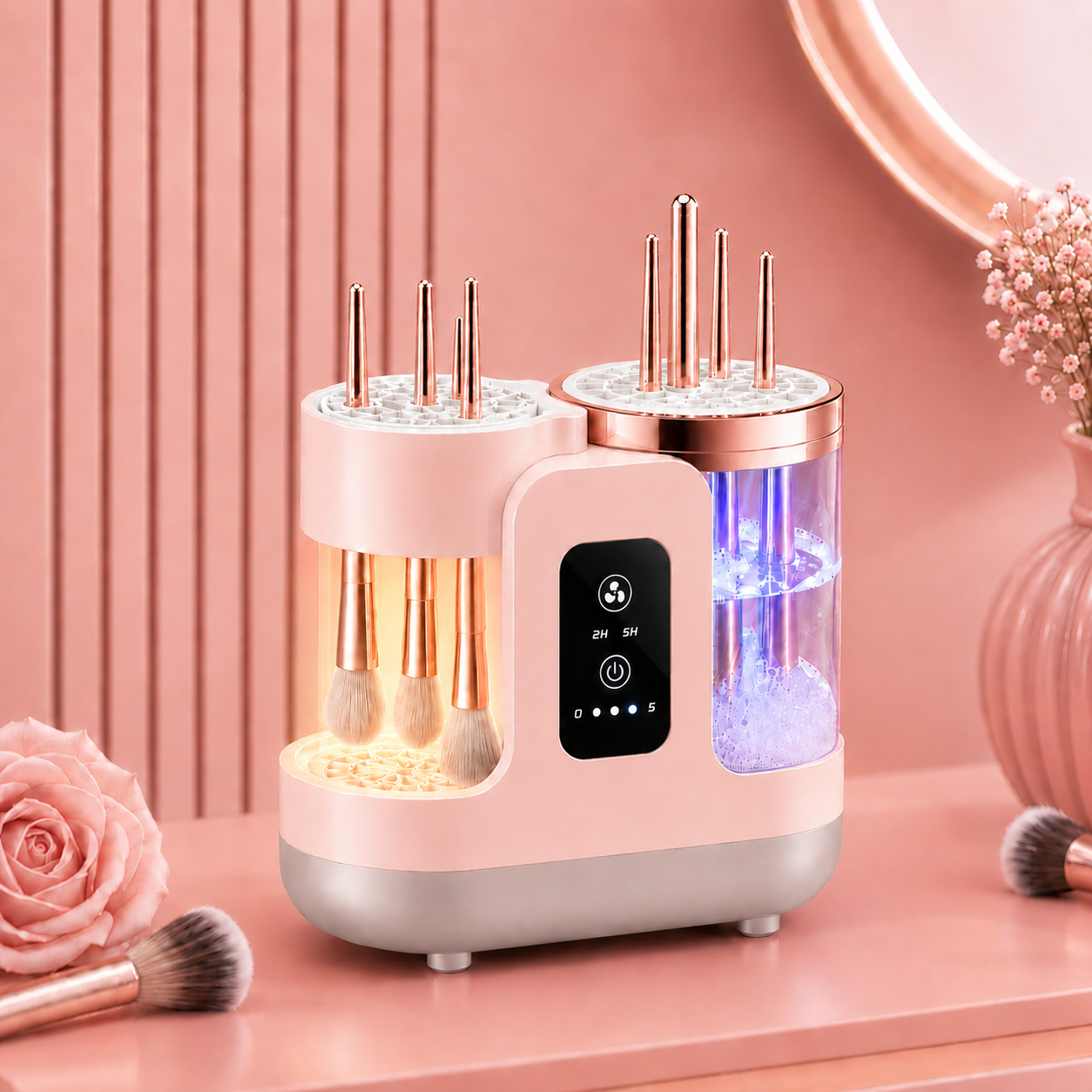 3-in-1  Grace Vanity™ - Brush Cleaner