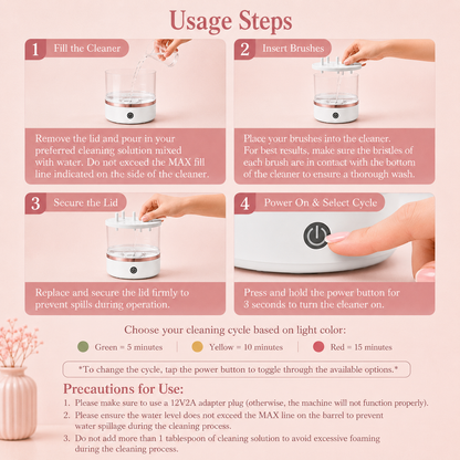 3-in-1  Grace Vanity™ - Brush Cleaner