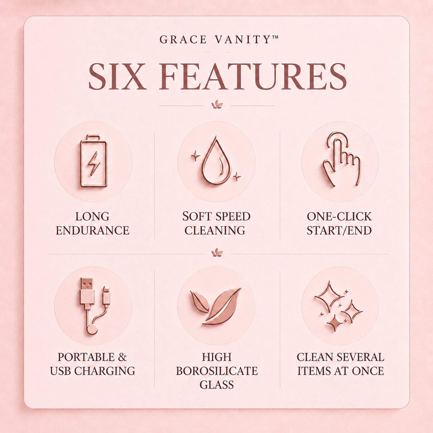 3-in-1  Grace Vanity™ - Brush Cleaner