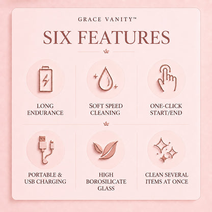 3-in-1  Grace Vanity™ - Brush Cleaner