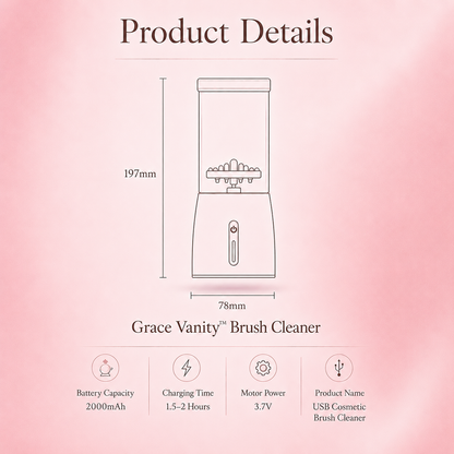 3-in-1  Grace Vanity™ - Brush Cleaner