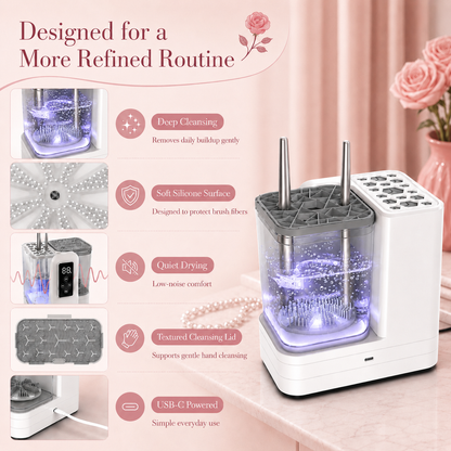 3-in-1  Grace Vanity™ - Brush Cleaner